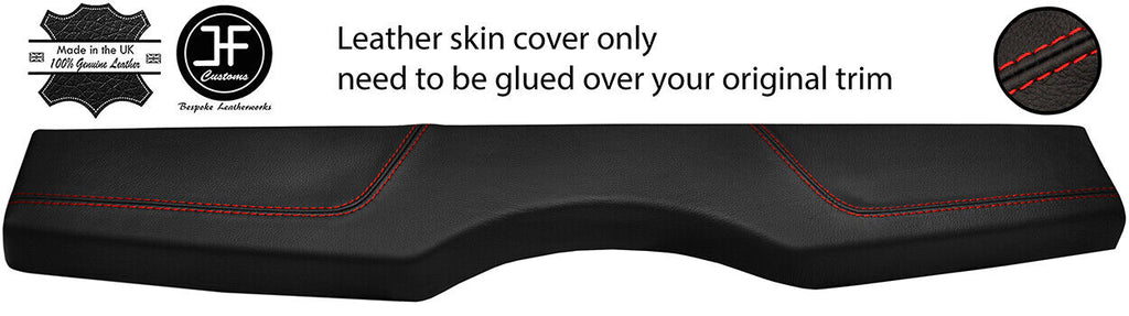 RED STITCH REAR PARCEL SHELF LEATHER COVER FOR FIAT 500 2007-2019 STYLE 2