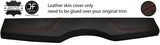 RED STITCH REAR PARCEL SHELF LEATHER COVER FOR FIAT 500 2007-2019 STYLE 2
