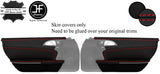 RED STITCH DOOR CARD TRIM KIT NAPPA LUXE COVERS FOR PORSCHE BOXSTER 987 05-12
