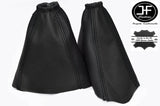 BLACK FITS FORD FOCUS MK1 1998-2004 GEAR HANDBRAKE GAITER REAL LEATHER