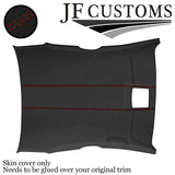 D RED STITCH D GREY LUXE- SUEDE ROOF HEADLINER COVER FOR MAZDA RX8 2002-2012