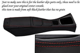 red stitch FITS MAZDA MX5 MIATA MK2 01-05 CENTRE CONSOLE & ARMREST COVERS
