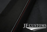 SPORT STITCH LUXE-SUEDE FRONT DOOR HANDLE ARMREST COVERS FITS AUDI TT MK2 06-14