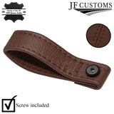 BROWN LEATHER TAILGATE BOOT PULL STRAP HANDLE FITS FIAT 500 ABARTH 07-16