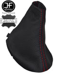 RED STITCHING REAL LEATHER MANUAL GEAR GAITER FITS SKODA CITIGO 2011-2016