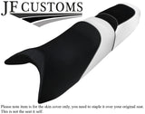BLACK & WHITE VINYL CUSTOM FOR YAMAHA XL700 XL1200 98-04 FRONT REAR SEAT COVERS