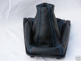 FITS VW GOLF MK3 MK2 POLO MK3 GENUINE LEATHER GEAR BLUE ST CUSTOM NEW MADE IN UK
