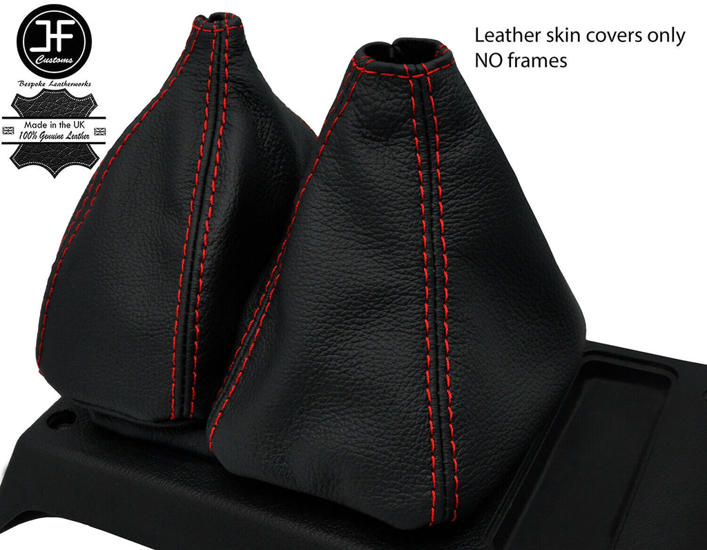 RED STITCH LEATHER GEAR&HI LOW GAITER OVER RUBBER FOR HYUNDAI GALLOPER 98-03