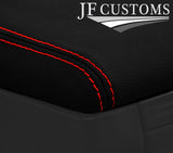 RED STITCH GENUINE LUXE-LEATHER ARMREST LID COVER FOR ALFA ROMEO 147 00-10