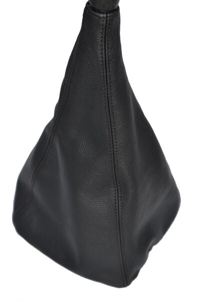 FITS VW T4 TRANSPORTER CARAVELLE CAMPER black stitch LEATHER GEAR GAITER