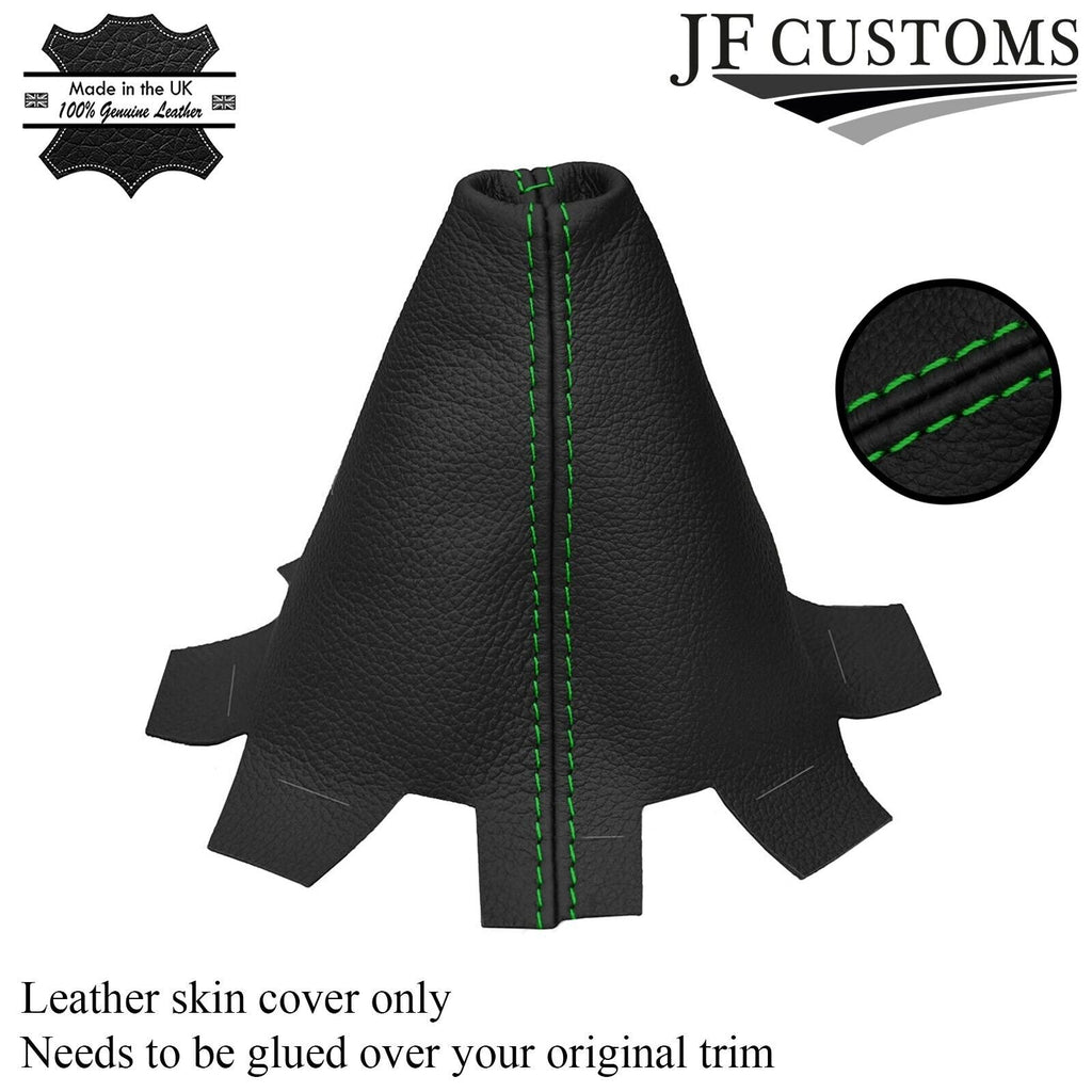 GREEN STITCH FITS VW T5 TRANSPORTER CAMPER VAN 2010-2015 GEAR GAITER LEATHER