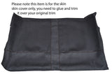 BLACK STICH FRONT ROOF LINING LUXE SUEDE COVER FITS LAND ROVER DEFENDER 90 07-15