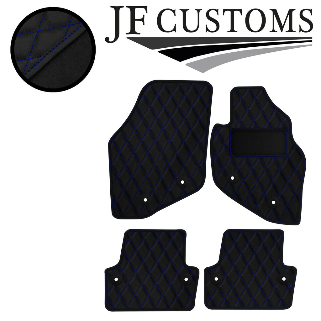 BLUE DIAMOND STITCH VINYL 4X TAILORED FLOOR CARPET FOR VOLVO V70 MK2 00-07 JF1