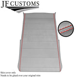 RED STITCH L GREY LUXE SUEDE HEADLINING COVER FOR VW GOLF MK2 83-92 3 DOOR