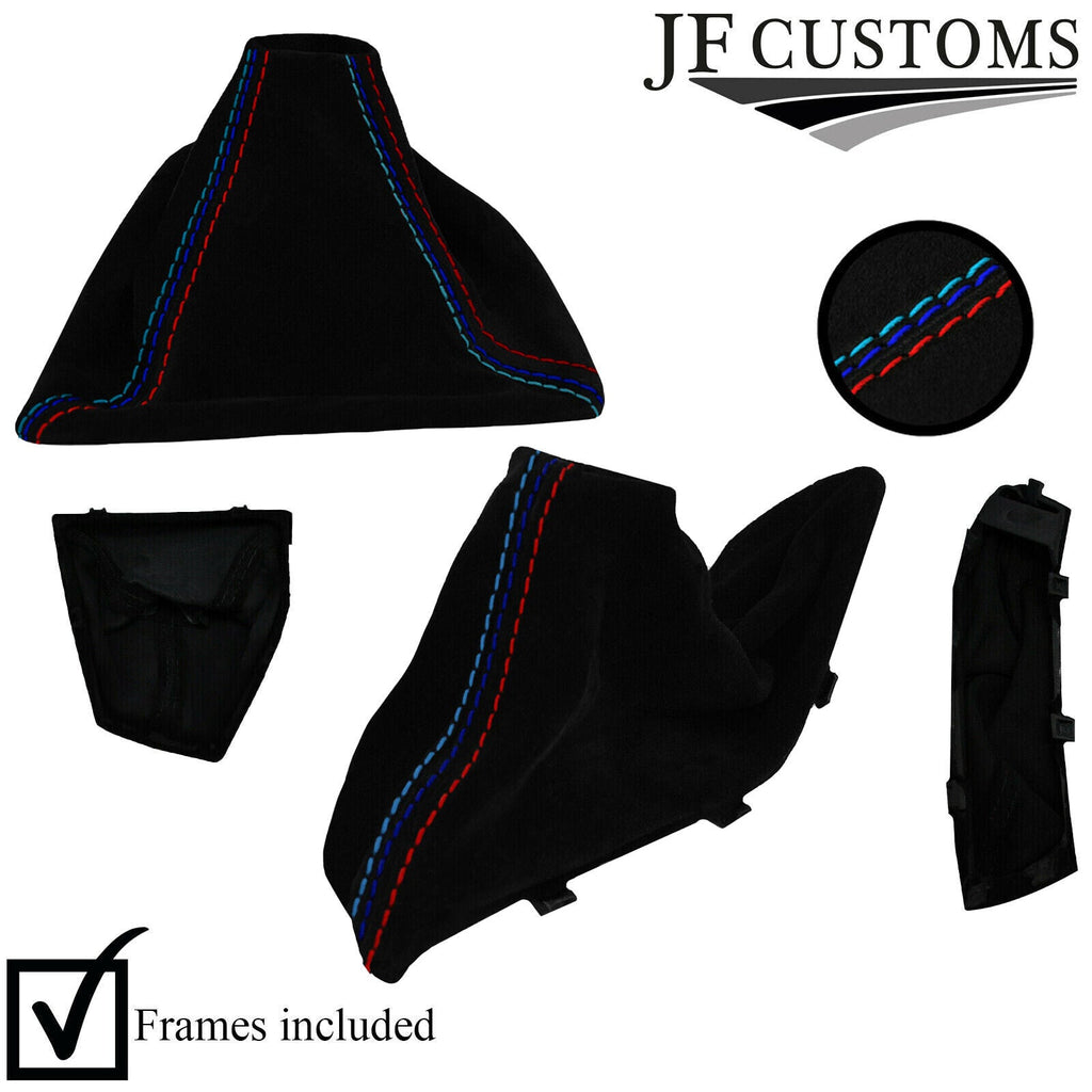 TRI STITCH SUEDE GEAR+HANDBRAKE GAITER+FRAME FITS BMW 1 SERIES F20 F21 11-17