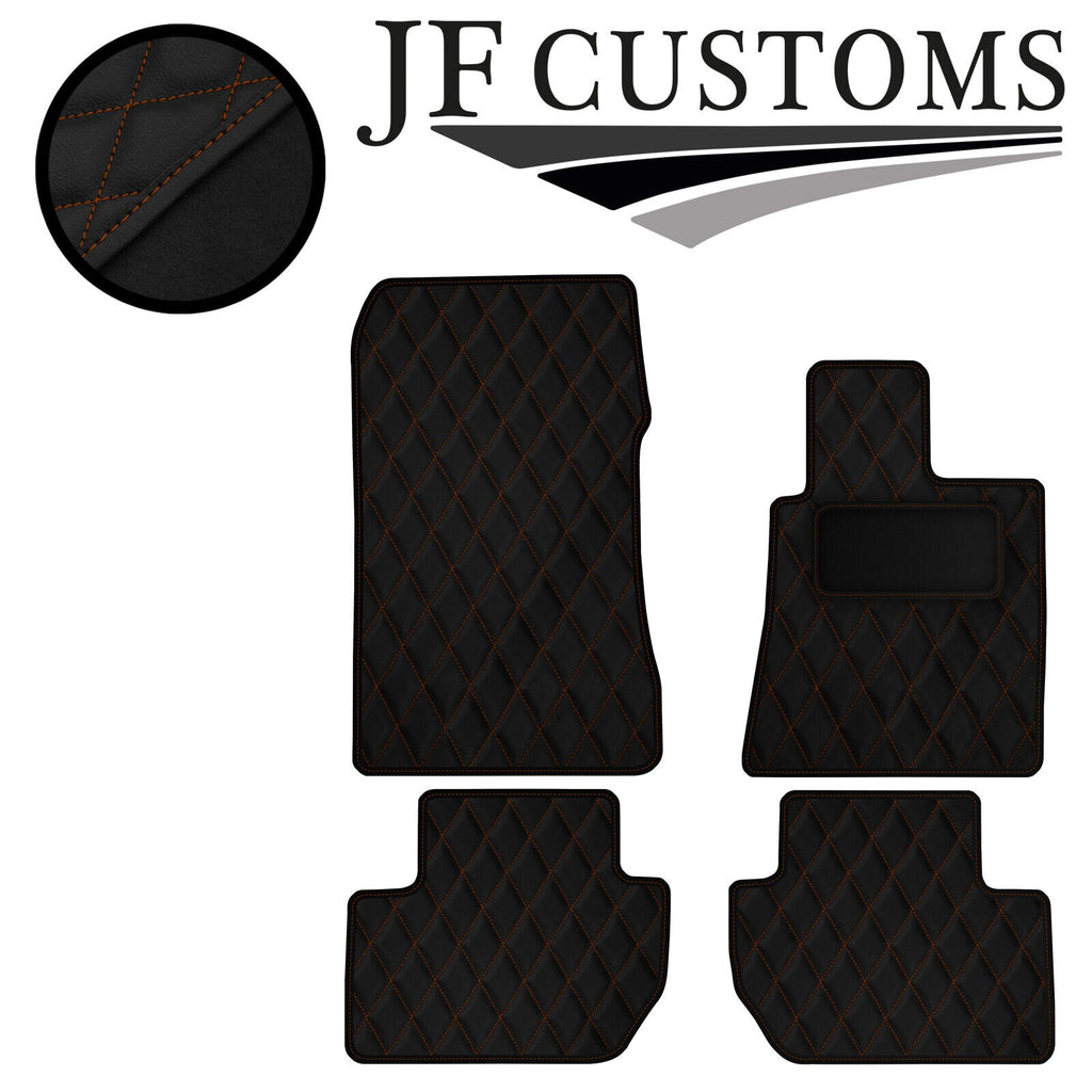 TAN DIAMOND STITCH VINYL 4X TAILORED FLOOR CARPETS FOR HONDA LEGEND 06-21  JF1