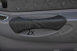 black stitch FITS HYUNDAI ACCENT 2000-2003 2X LEATHER DOOR HANDLE COVERS