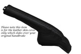 BLACK STITCHING LEATHER HANDBRAKE GAITER FITS HONDA CR-Z CRZ 2010-2014