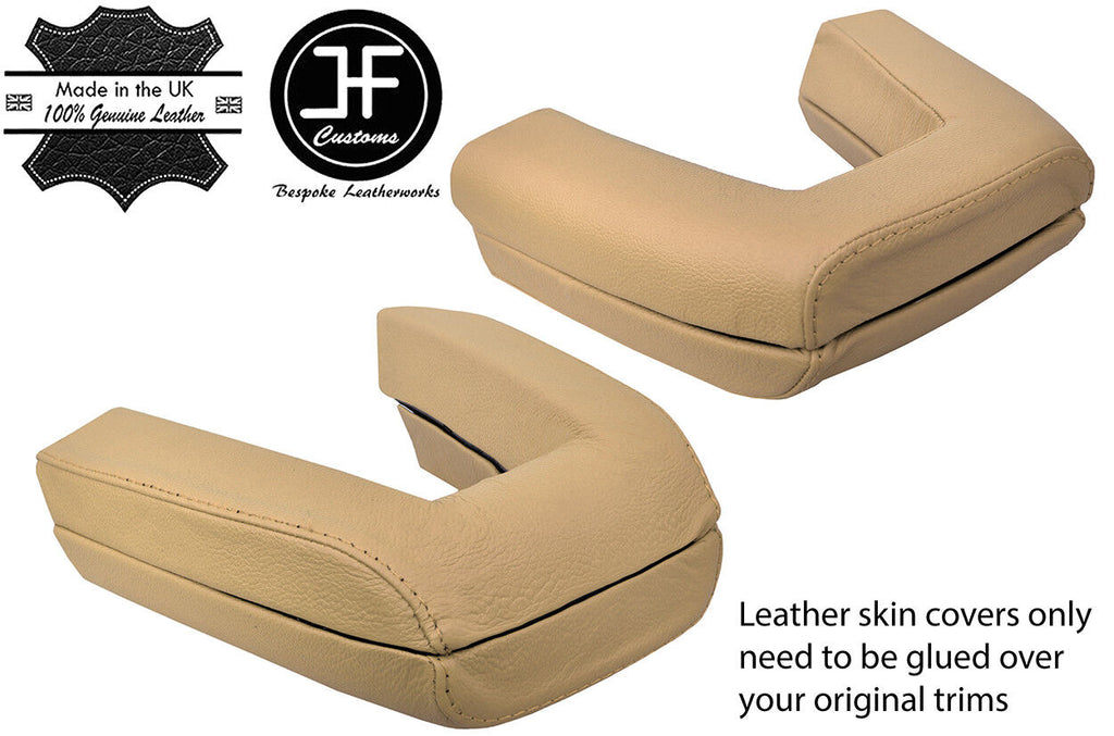 BEIGE REAL LEATHER ROLL OVER BAR COVERS FITS BMW Z4 E85 ROADSTER 2003-2009