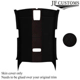 DSG2 D RED DIAMOND STITCH LUXE SUEDE HEADLINER COVER FOR VW JETTA MK5 05-19 5DR