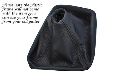 BLACK DOUBLE STITCH FITS MERCEDES A CLASS W168 GEAR  LEATHER 1997-2004 NEW