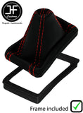 RED STITCH LEATHER AUTOMATIC DSG GEAR+PLASTIC FRAME FITS SKODA YETI 2009-2017