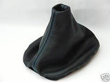 FITS PEUGEOT 106 LIGHT BLUE STITCH GEAR GAITER LEATHER CUSTOM NEW MADE IN UK