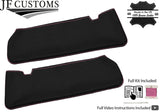 PINK CROSS STITCH 2X SUN VISORS LEATHER COVERS FITS NISSAN PATROL Y60 87-97