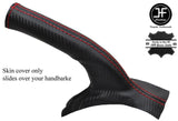RED STITCHING CARBON VINYL HANDBRAKE GAITER FOR MITSUBISHI LANCER EVO 7 8 9