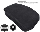 BLACK STITCHING REAL SUEDE ARMREST COVER FITS RANGE ROVER VOGUE L405 2013-2017