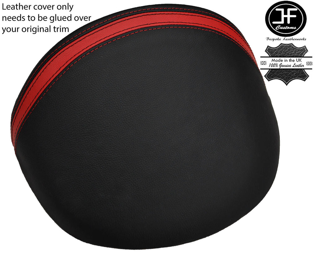 BLACK & RED STRIPE LEATHER DASH COWL HOOD COVER FITS MG MGF MG TF 95-05