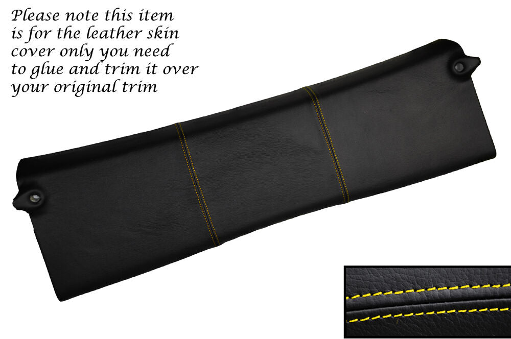YELLOW STITCH REAR TOP ROOF PANEL LEATHER SKIN COVER FITS SMART FORTWO 451 07-14