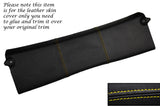 YELLOW STITCH REAR TOP ROOF PANEL LEATHER SKIN COVER FITS SMART FORTWO 451 07-14