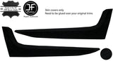 BLACK STITCH 2X DOOR POCKET TRIM SUEDE COVERS FITS SMART ROADSTER 452 03-05