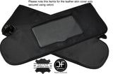 BLACK STITCH 2X SUN VISORS LEATHER COVERS FITS CHEVROLET CAMERO Z28 1993-2002