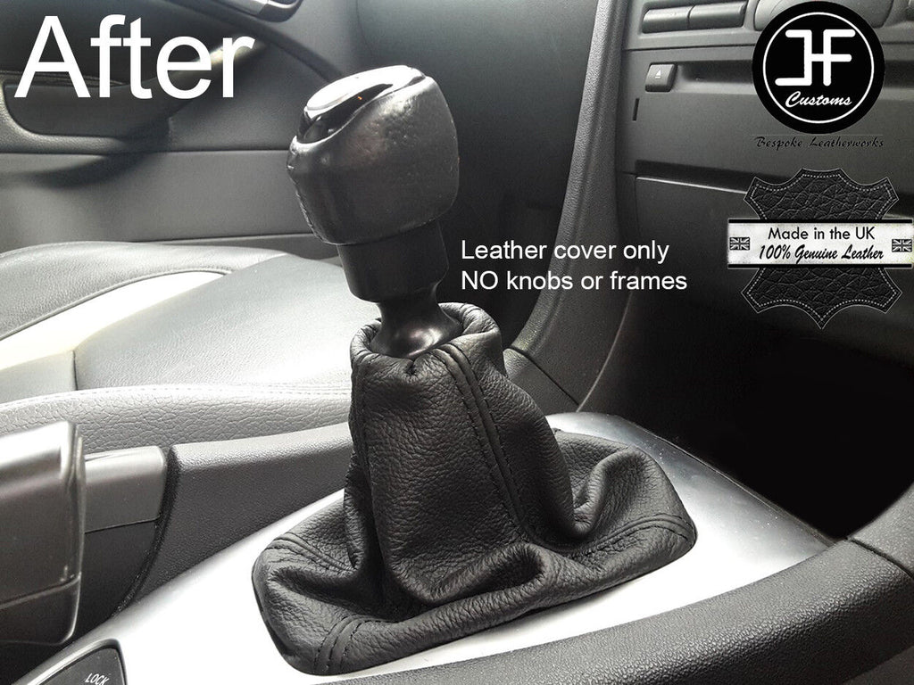 BLACK TOP GRAIN GENUINE LEATHER GEAR GAITER FITS SAAB 93 9-3 2003-2012
