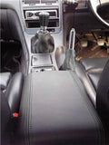 FITS NISSAN 300ZX ARMREST COVER + GAITERS SET  BLACK STITCH CUSTOM NEW