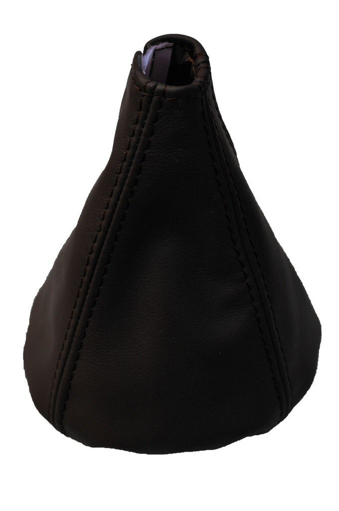 FITS FIAT GRANDE PUNTO 2006-2010  BLACK REAL LEATHER GEAR GAITER CUSTOM NEW