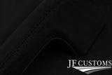 BLACK LUX-STITCH LEATHER 3X DASH TRIM COVERS FOR LAND ROVER DEFENDER 07-16