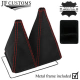 RED STITCH LEATHER GEAR+METAL FRAME FOR ISUZU TROOPER VAUXHALL MONTEREY 91-02