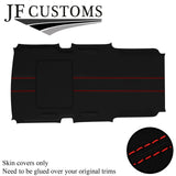RED STITCH LUXE-SUEDE SUNROOF HEADLINER COVER FITS HUMMER H3 05-11 STYLE 2