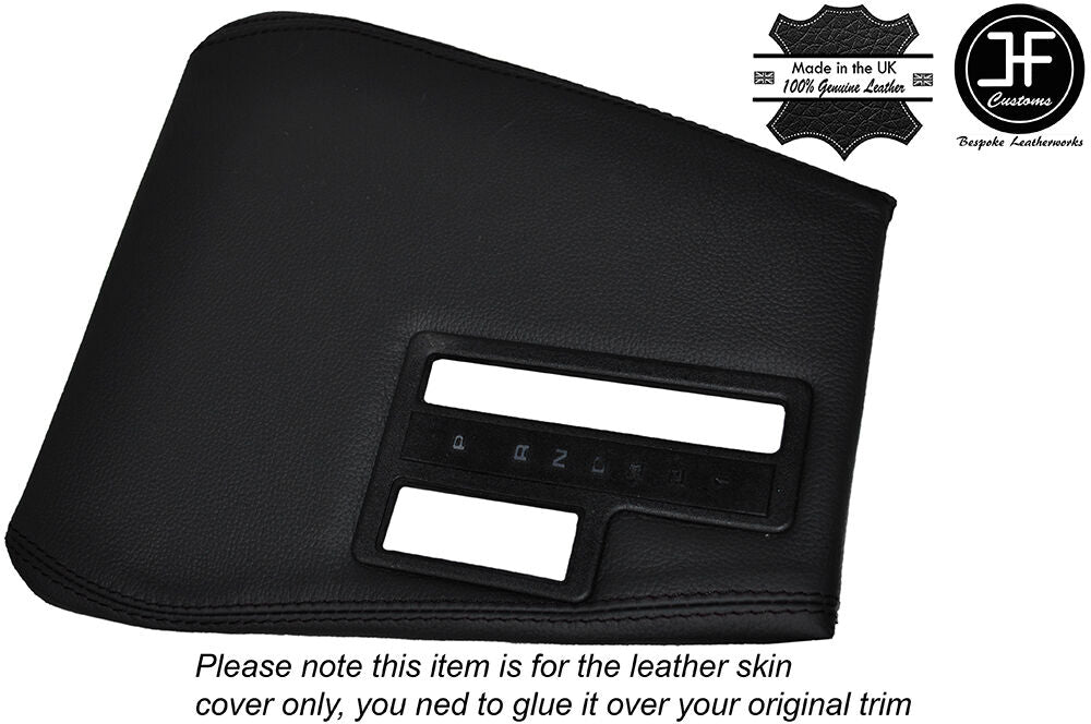 BLACK STICH AUTOMATIC GEAR SURROUND TRIM SKIN COVER FITS BMW 5 SERIES E34 84-97
