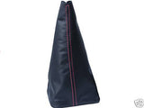 FITS PEUGEOT 106 RED STITCH LEATHER GEAR GAITER 91-2003 CUSTOM NEW MADE IN UK