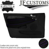PURPLE STITCH LEATHER 4X DOOR TRIM ARMREST COVERS FOR JAGUAR X-TYPE 01-09 JF2