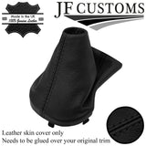 BLACK STITCH  ITALIAN LEATHER AUTO GEAR GAITER FOR KIA CERATO MK3 18-21