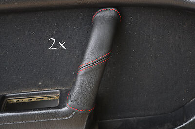 FITS MAZDA RX7 FC3S 2X DOOR HANDLE COVERS red stitch CUSTOM NEW MADE IN UK