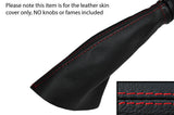 RED  STITCHING LEATHER SKIN HANDBRAKE GAITER FITS VAUXHALL OPEL MANTA B