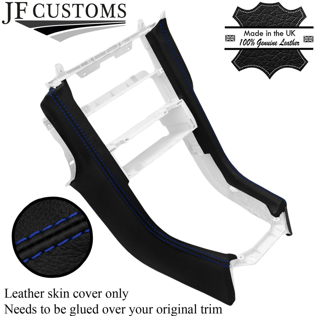 BLUE STITCH LEATHER CENTRE DASH CONSOLE COVERS FITS MERCEDES SLK R170 96-04