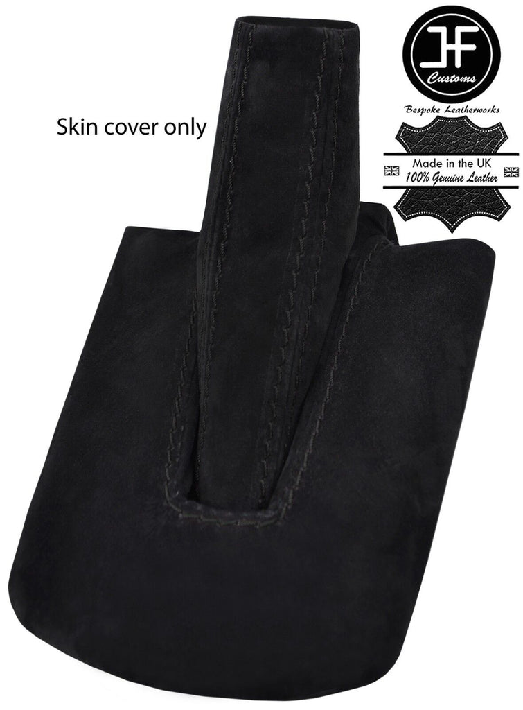 BLACK STITCHING REAL SUEDE HANDBRAKE GAITER FITS BMW Z4 E85 E86 2002-2008