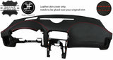 RED STITCHING DASH DASHBOARD REAL LEATHER COVER FITS CORVETTE C6 2005-2013